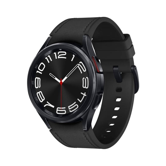 Samsung Galaxy Watch 6 Classic 43mm BT - Black Stainless Steel w/Black Leather Band - SM-R950NZKAXAA