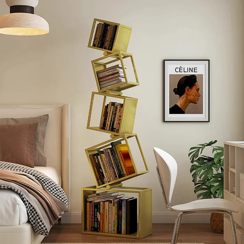 5-Layer Foldable Grid Bookshelf - Image 3