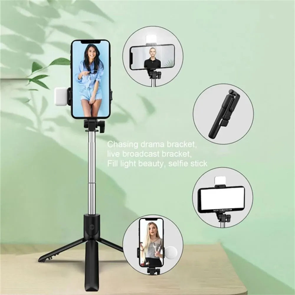 3-in-1 Selfie Stick Bluetooth Remote Tripod - Image 5