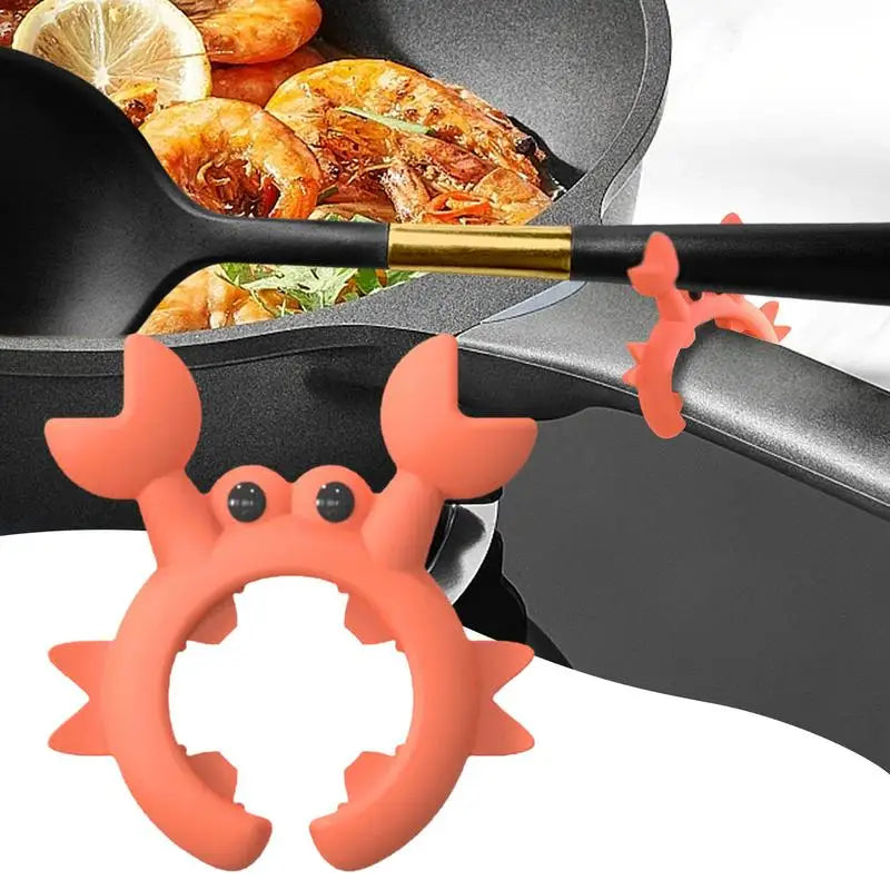 Crab-Shaped Silicone Utensil Rest - Image 4