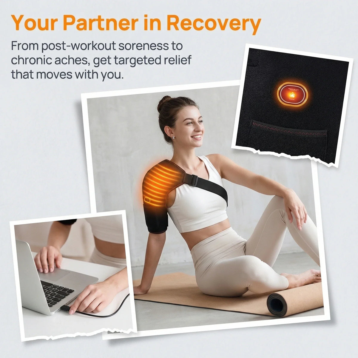 Rechargeable Shoulder Heat Wrap - Image 6