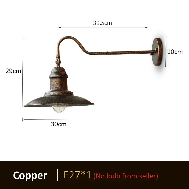American Industrial Wall Lamp - Image 4