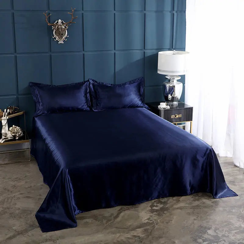 Luxury Rayon Satin Bedsheet Set - Image 3