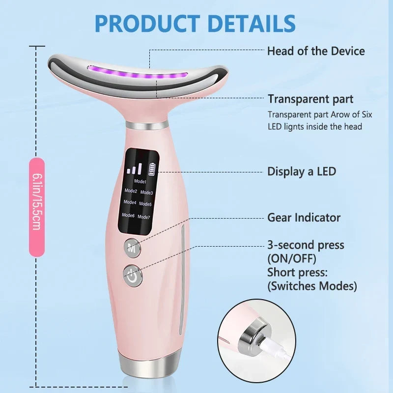New EMS Micro-current Neck Face Beauty Device - Image 3