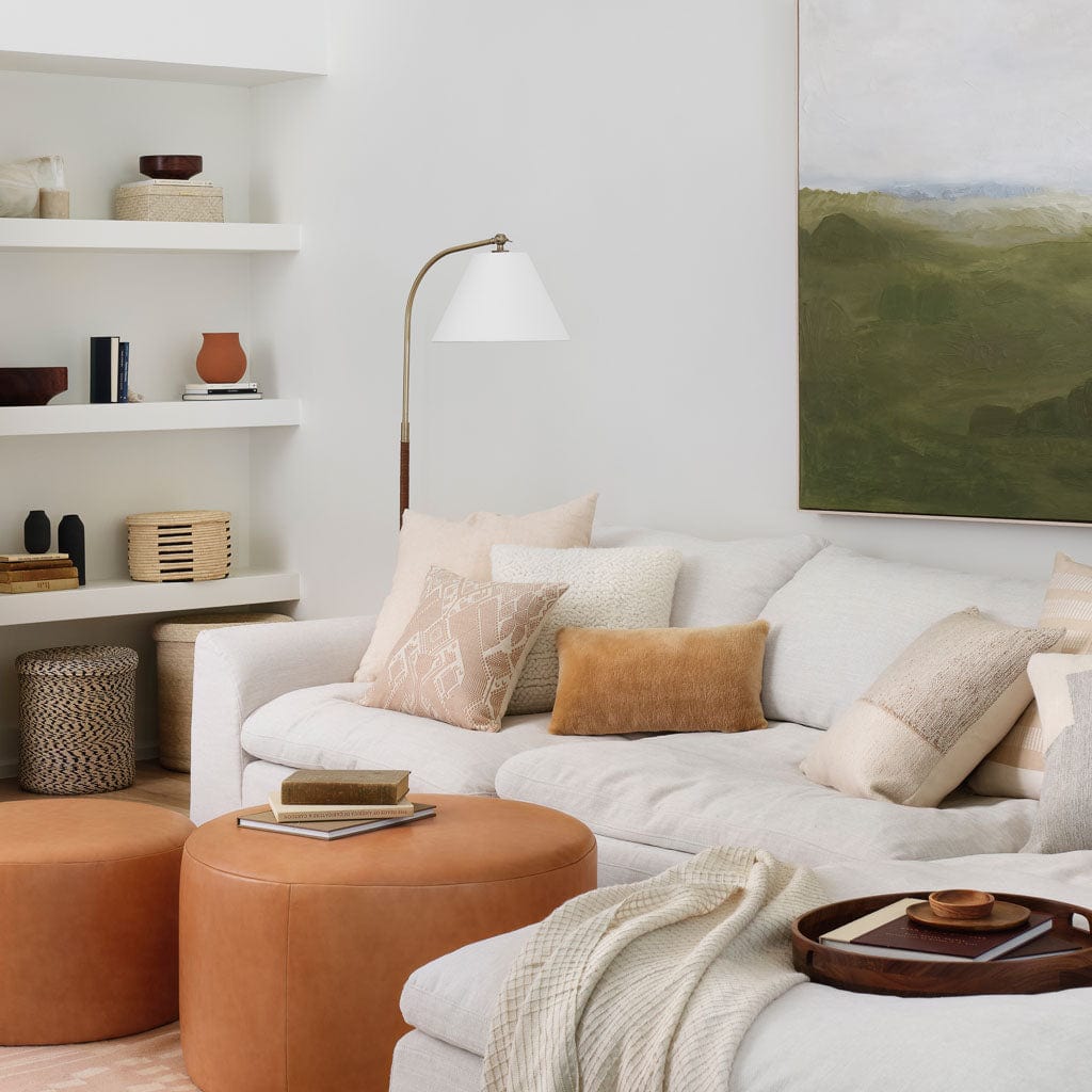 Sheepskin Lumbar Pillow - Tan - Image 2