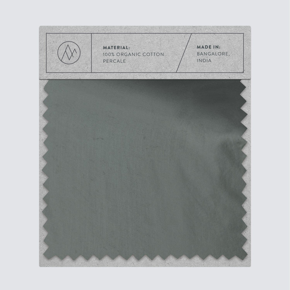 Stonewashed Organic Cotton Percale Swatches - Aegean