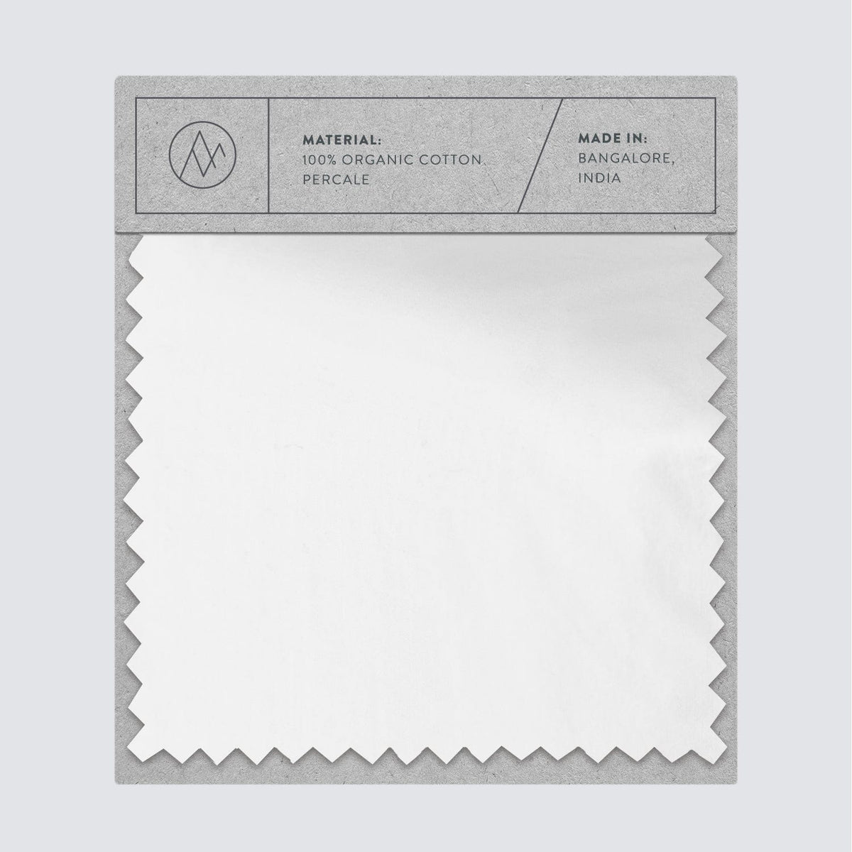 Stonewashed Organic Cotton Percale Swatches - White
