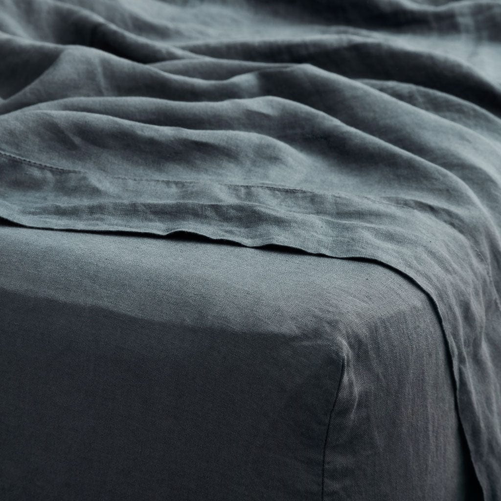 Stonewashed Linen Fitted Sheet - Image 26