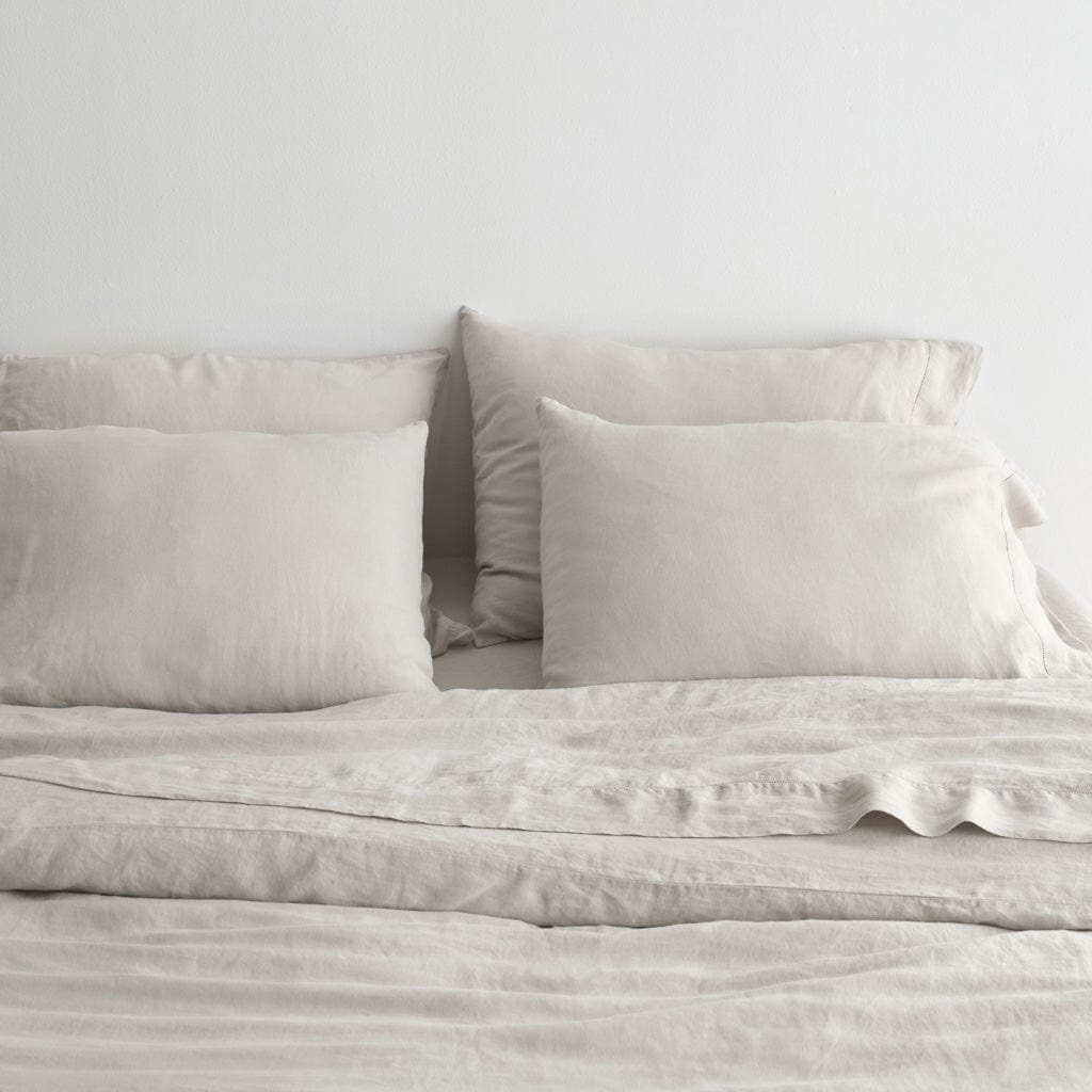 Stonewashed Linen Bed Bundle - Solid Sand