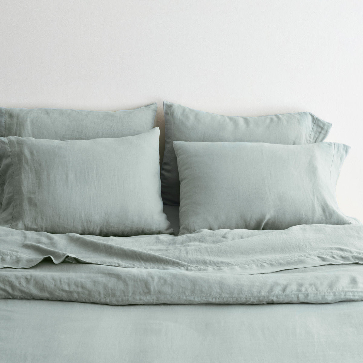 Stonewashed Linen Bed Bundle - Seaglass