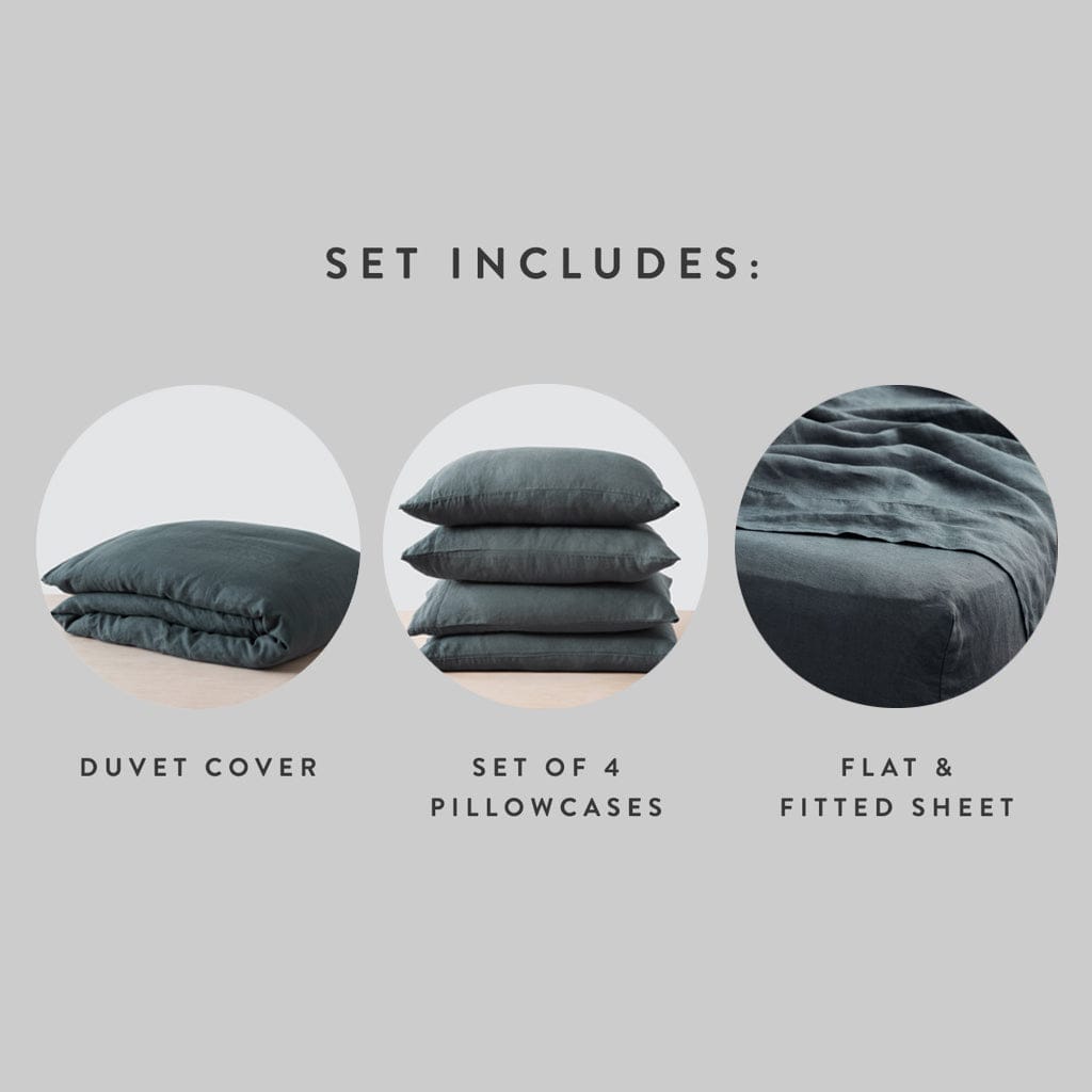 Stonewashed Linen Bed Bundle - Image 96
