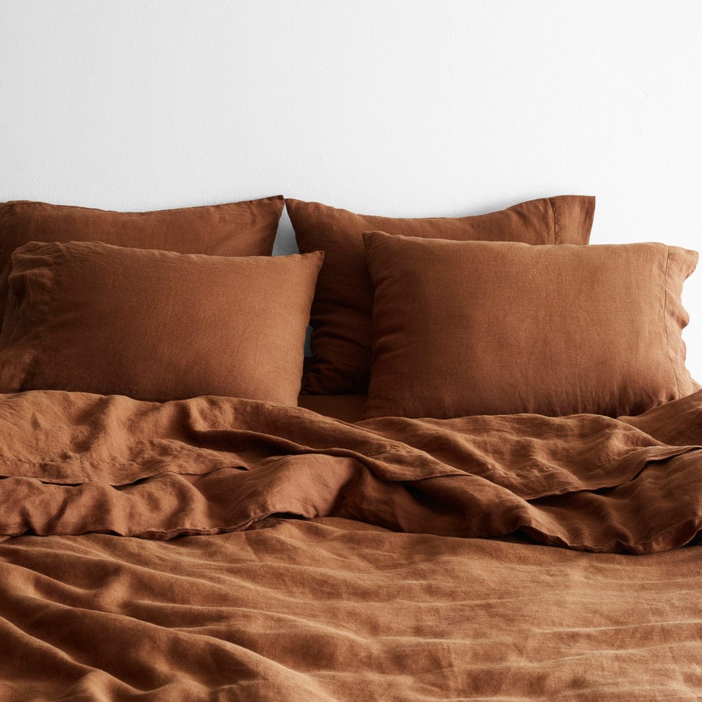 Stonewashed Linen Bed Bundle - Sienna