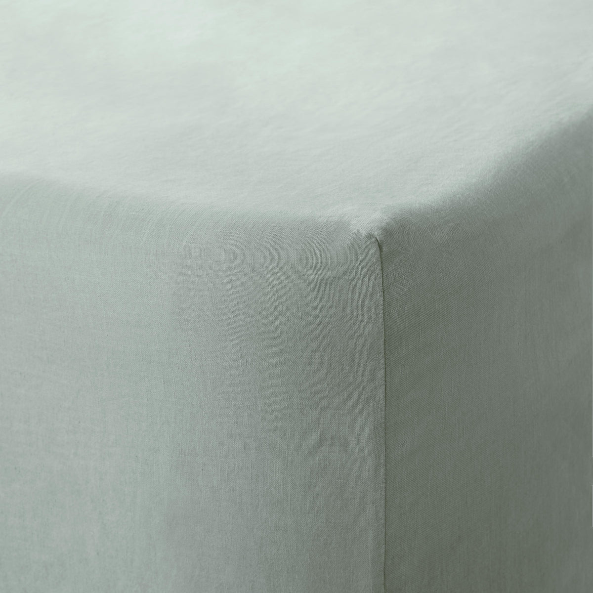 Stonewashed Linen Fitted Sheet - Seaglass