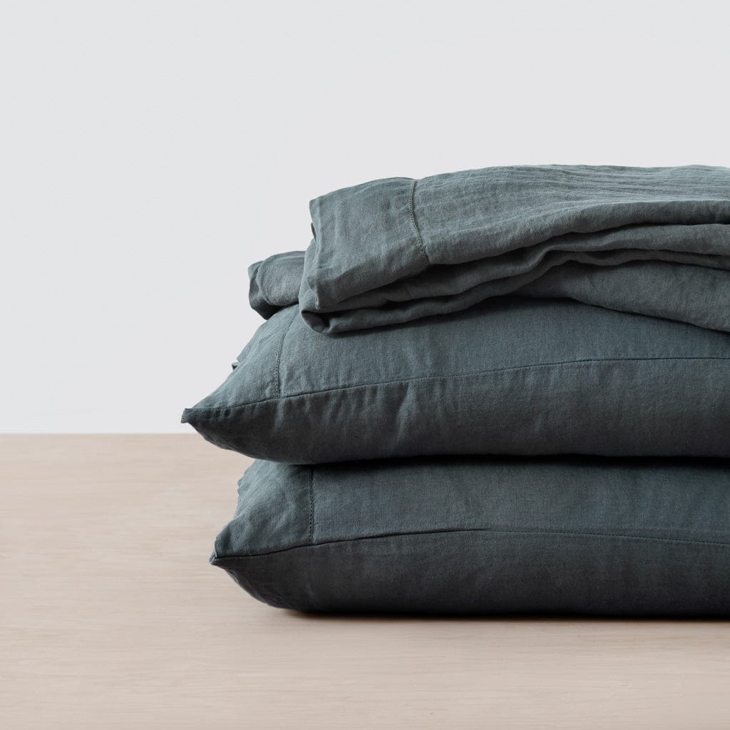 Stonewashed Linen Sheet Set - Image 7