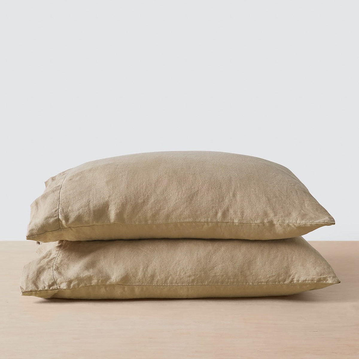 Stonewashed Linen Pillowcases - Barley