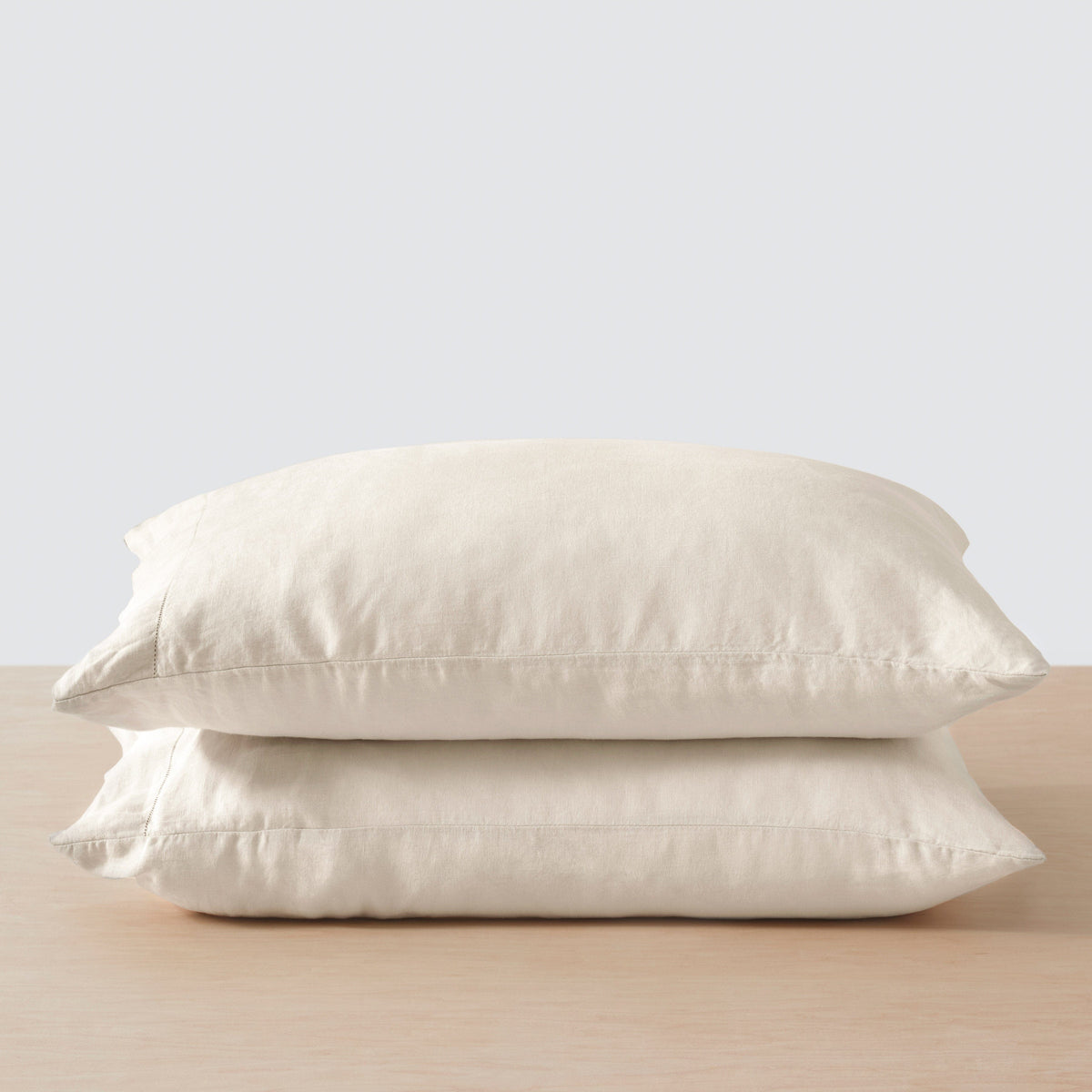 Stonewashed Linen Pillowcases - Ivory
