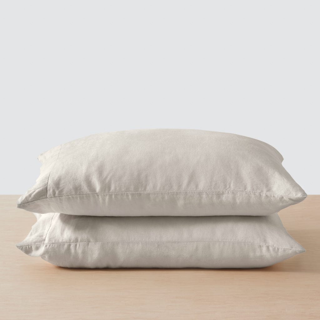 Stonewashed Linen Pillowcases - Solid Sand