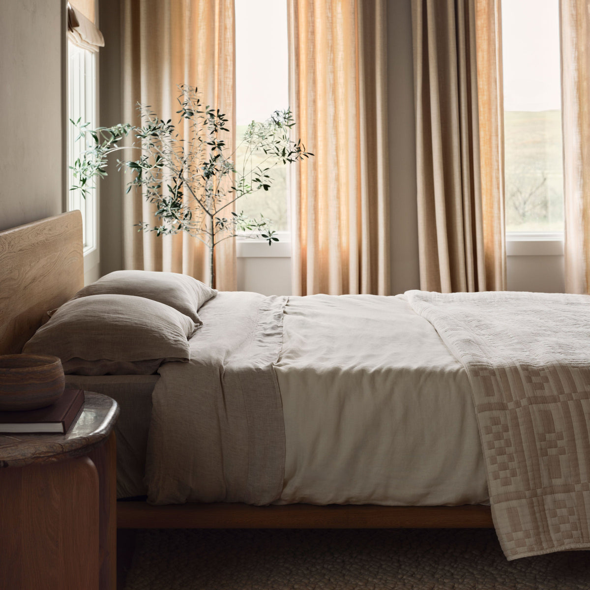 Stonewashed Linen Sheet Set - Image 45