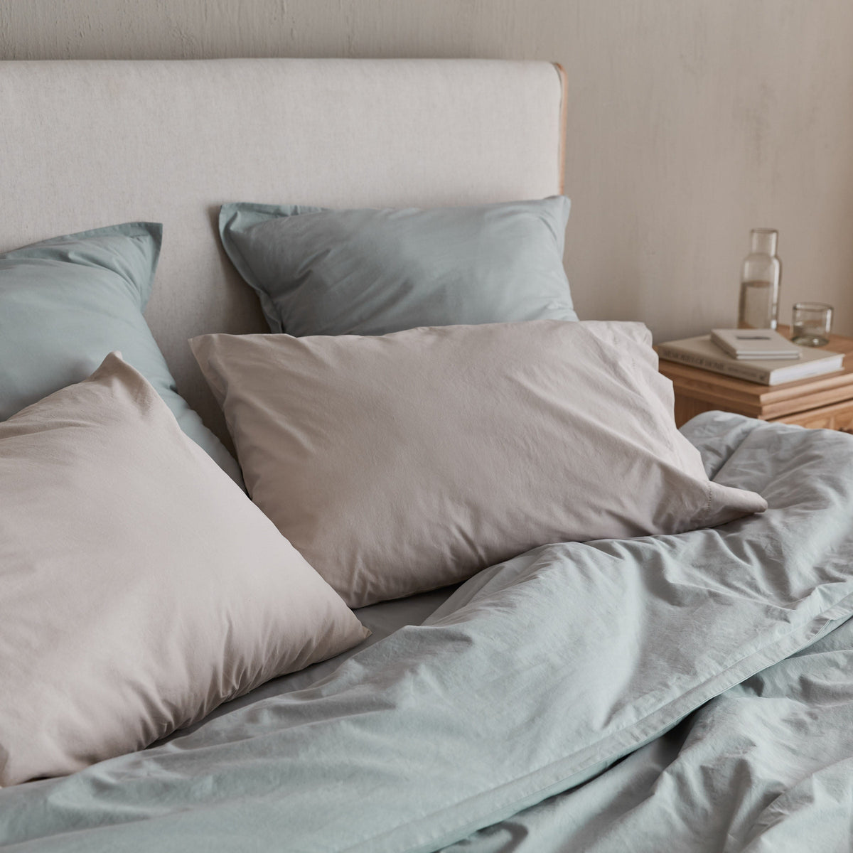 Stonewashed Organic Cotton Percale Duvet Cover - Image 18