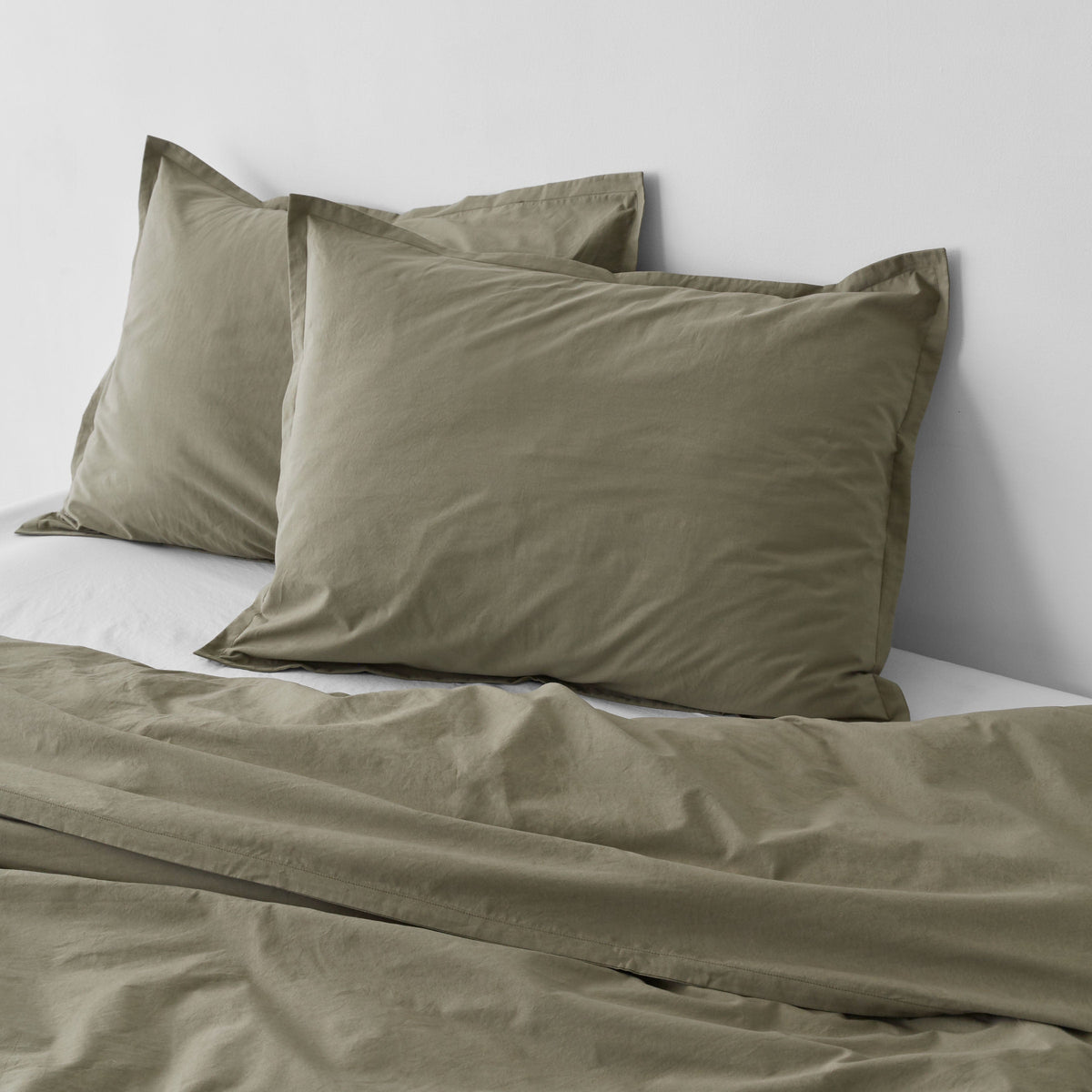Stonewashed Organic Cotton Percale Shams - Image 10