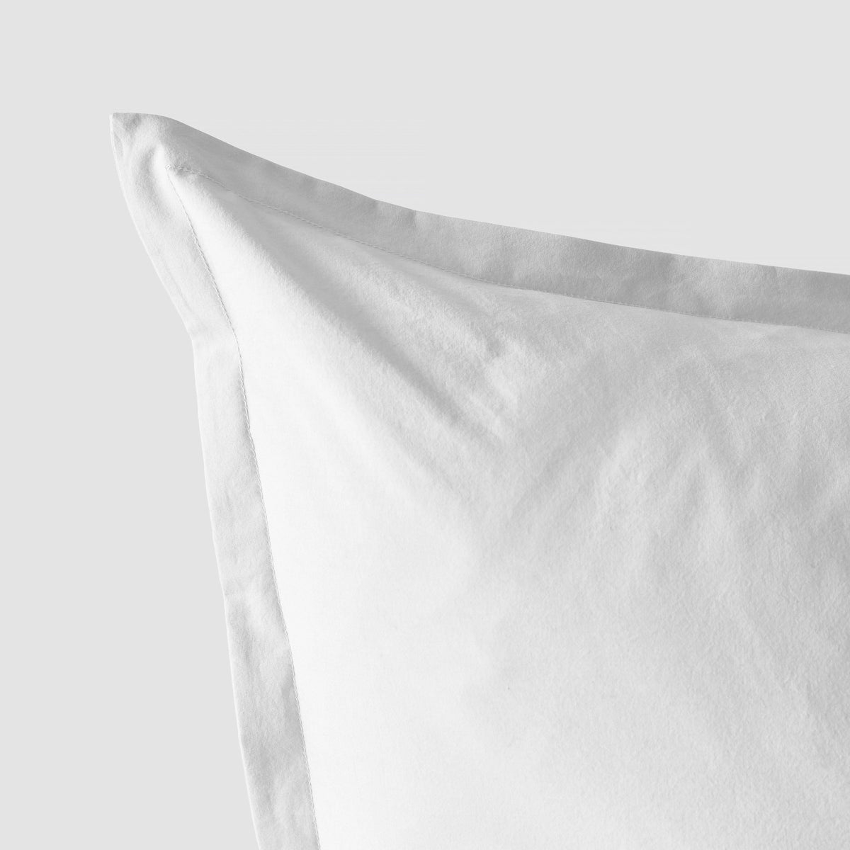 Stonewashed Organic Cotton Percale Shams - Image 8