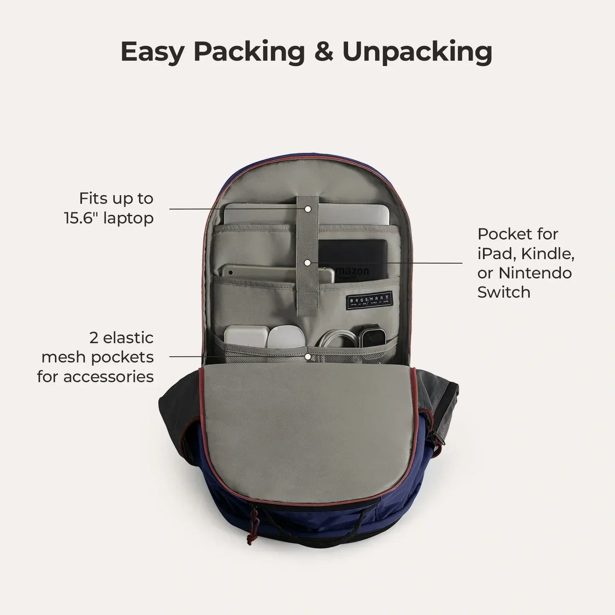 Focus 15.6" Laptop Backpack - Image 67