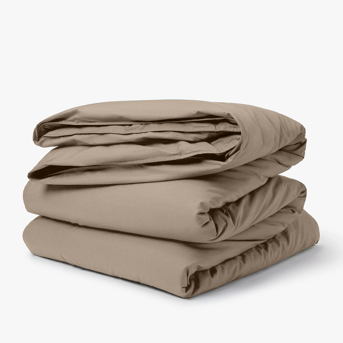 Supima Cotton Duvet Cover - Sandstone / Full/Queen