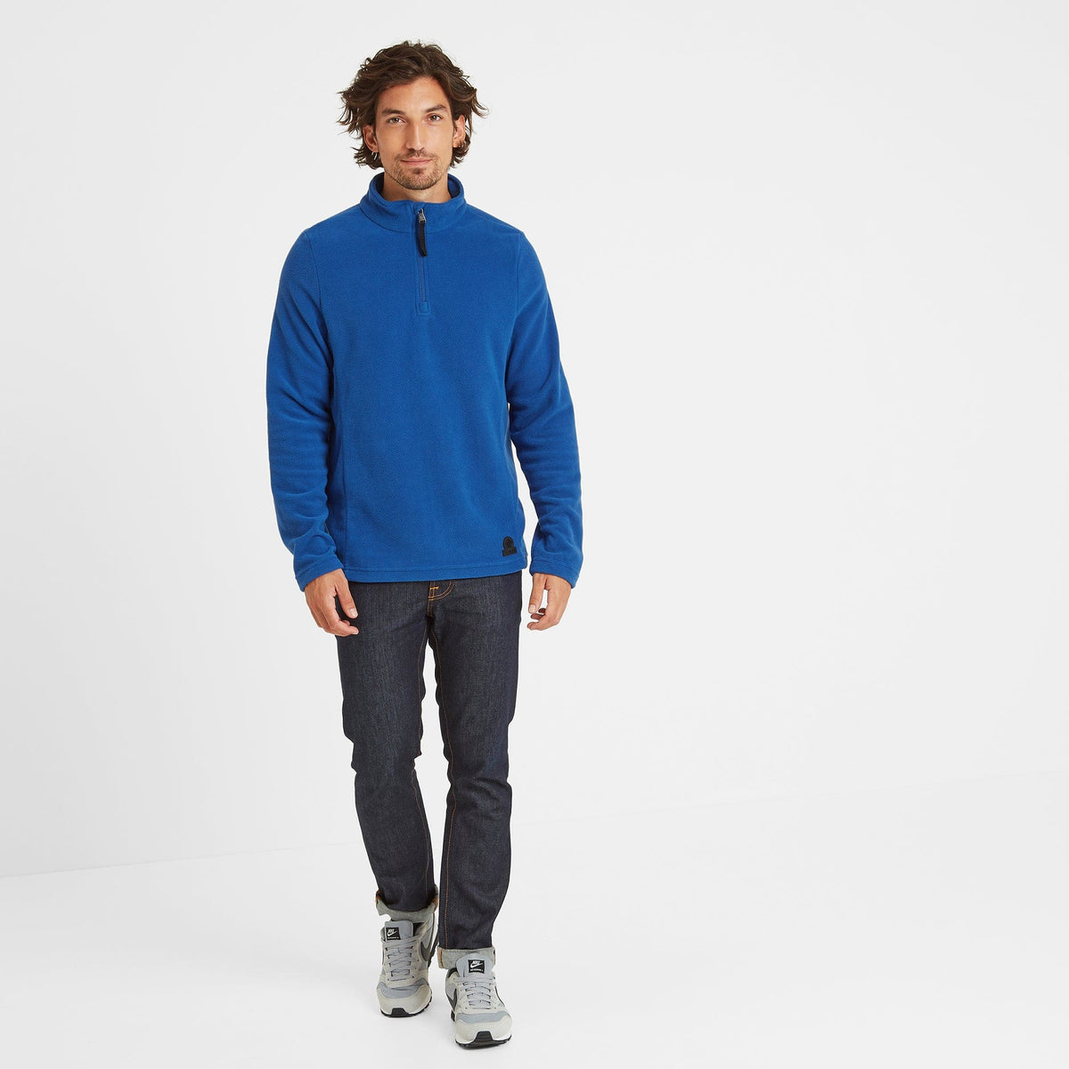 Treeton Mens Fleece Zipneck - Royal Blue - Image 4