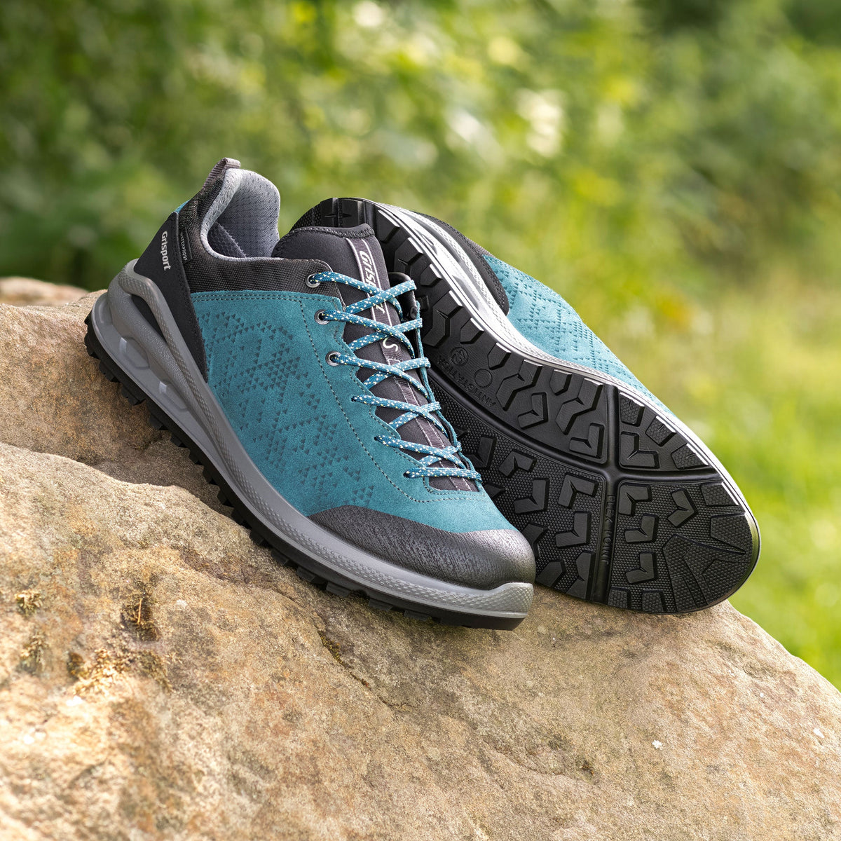Grisport Phoenix Waterproof Walking Shoe - Teal - Image 3