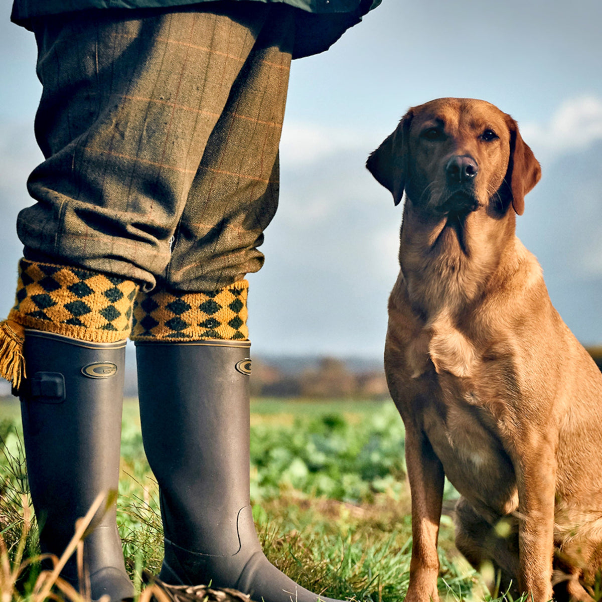 Grubs Boots Speyline Wellies Mens - Brown - Image 3