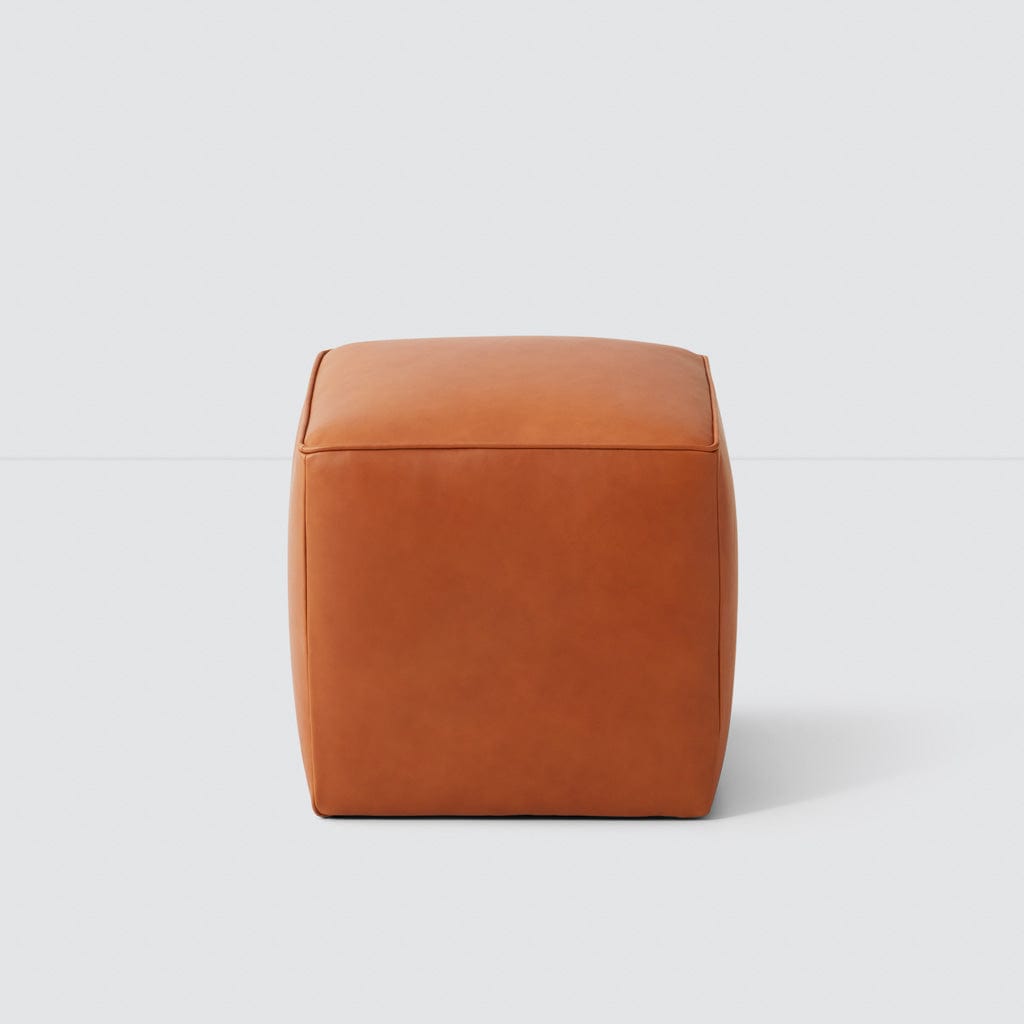 Torres Square Leather Ottoman - Small - Image 2