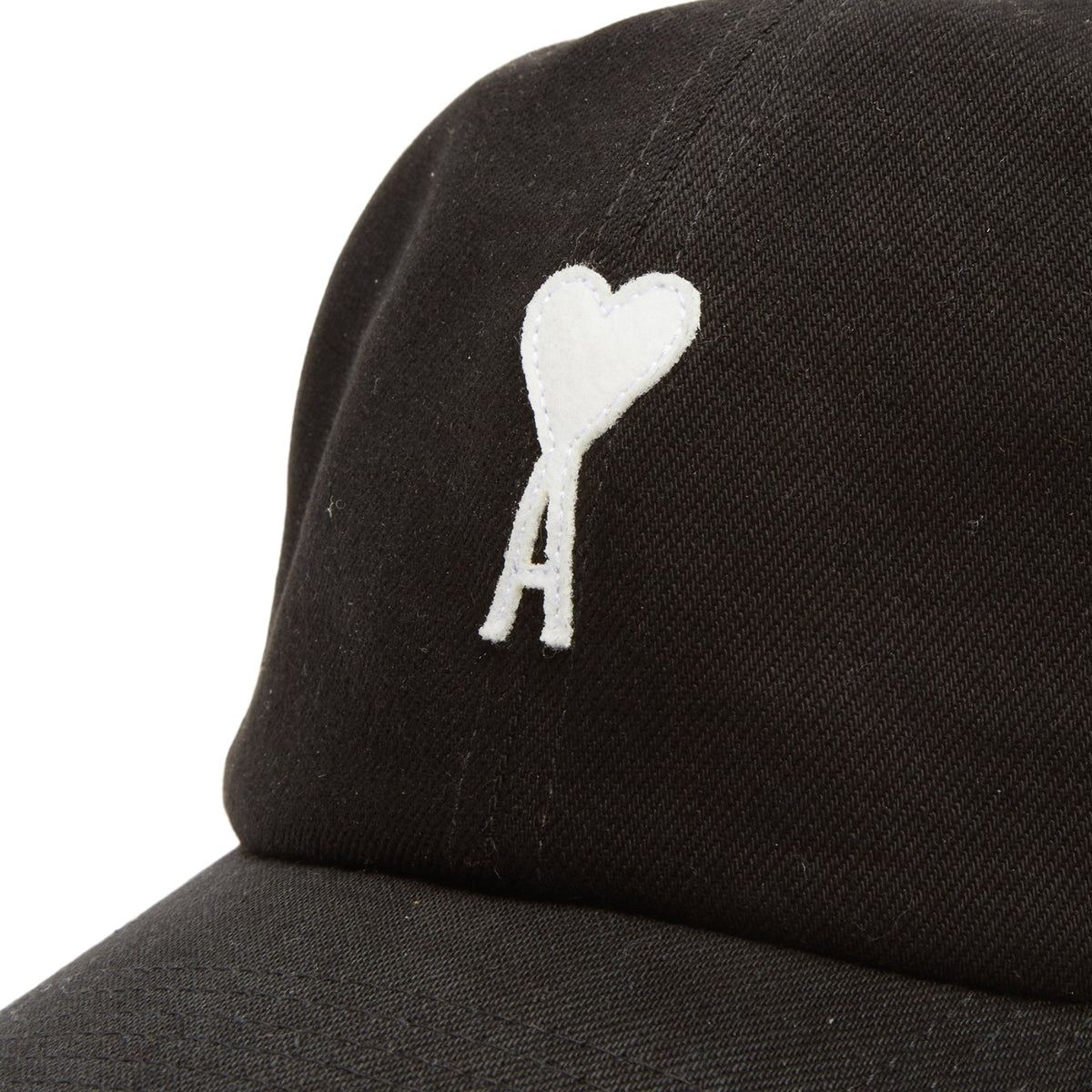 AMI Paris AMI De Couer Felt Cap (Noir) - Image 6