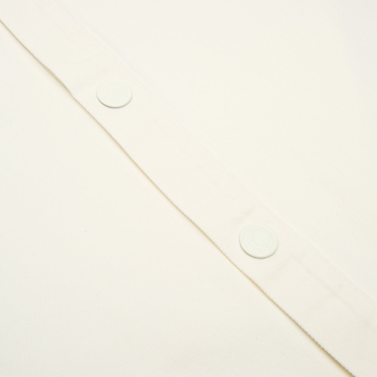 AMI Paris Overshirt With Knitted AMI De Couer (Blanc creme) - Image 4