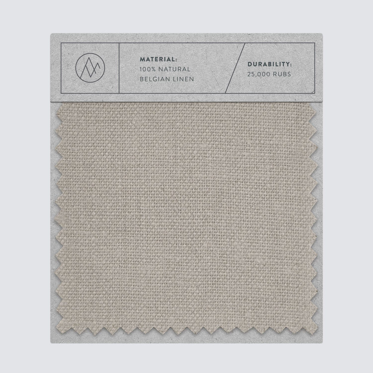 All-Natural Linen Upholstery Swatches - Flax