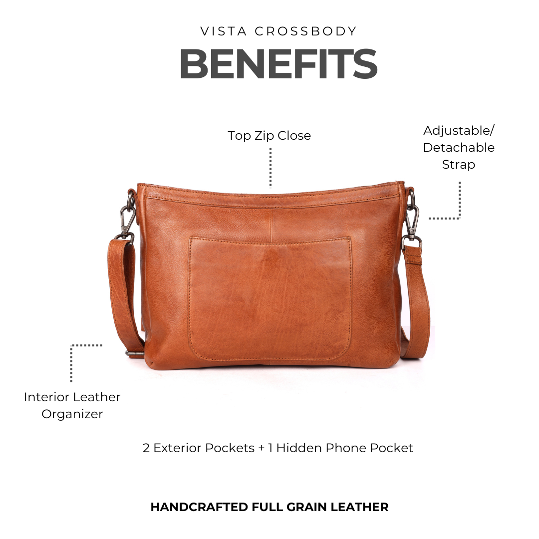 Vista Leather Crossbody Bag - Image 6