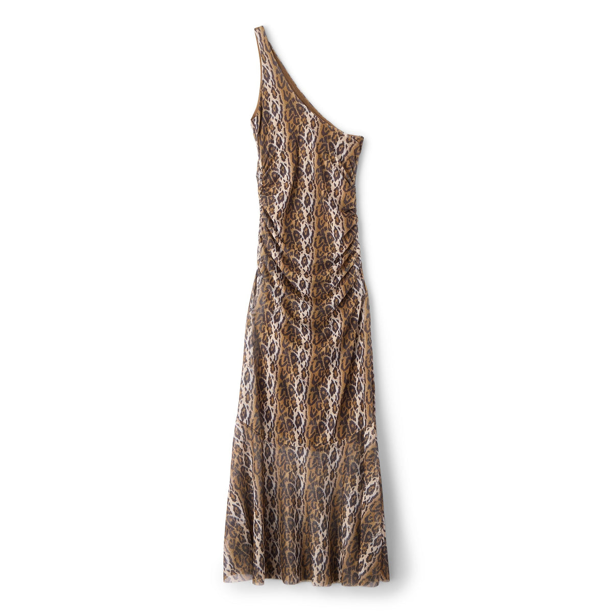 House of Sunny Leopard Asymmetric Dress (Multi) - Image 2