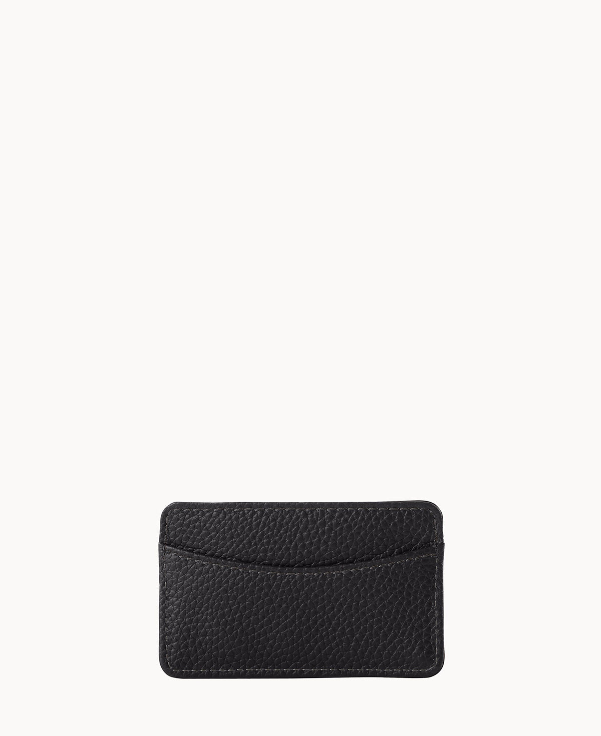 Pebble Grain Business Card Case - Black Black