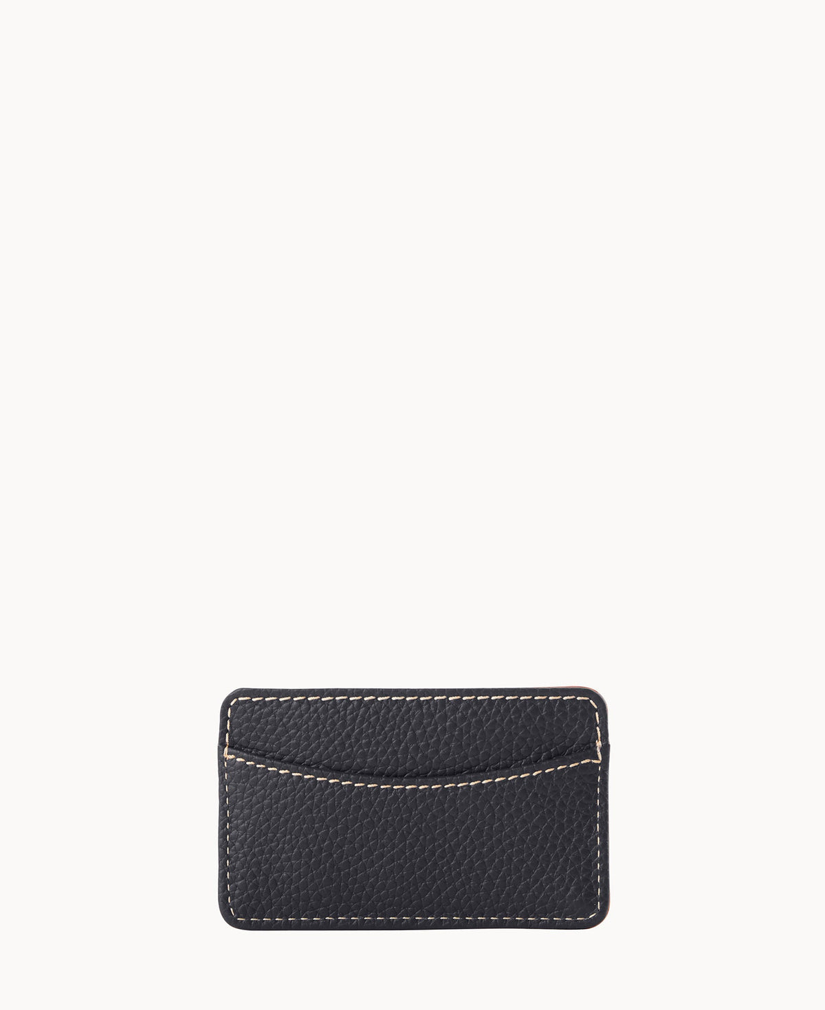 Pebble Grain Business Card Case - Black