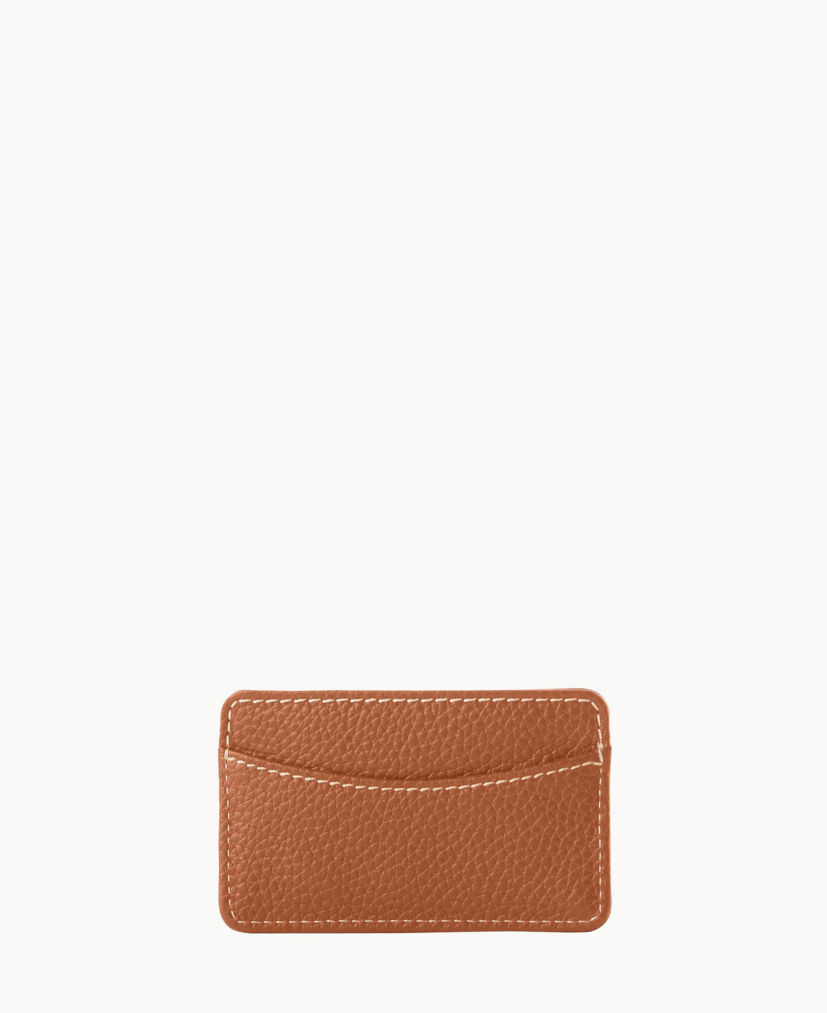 Pebble Grain Business Card Case - Caramel