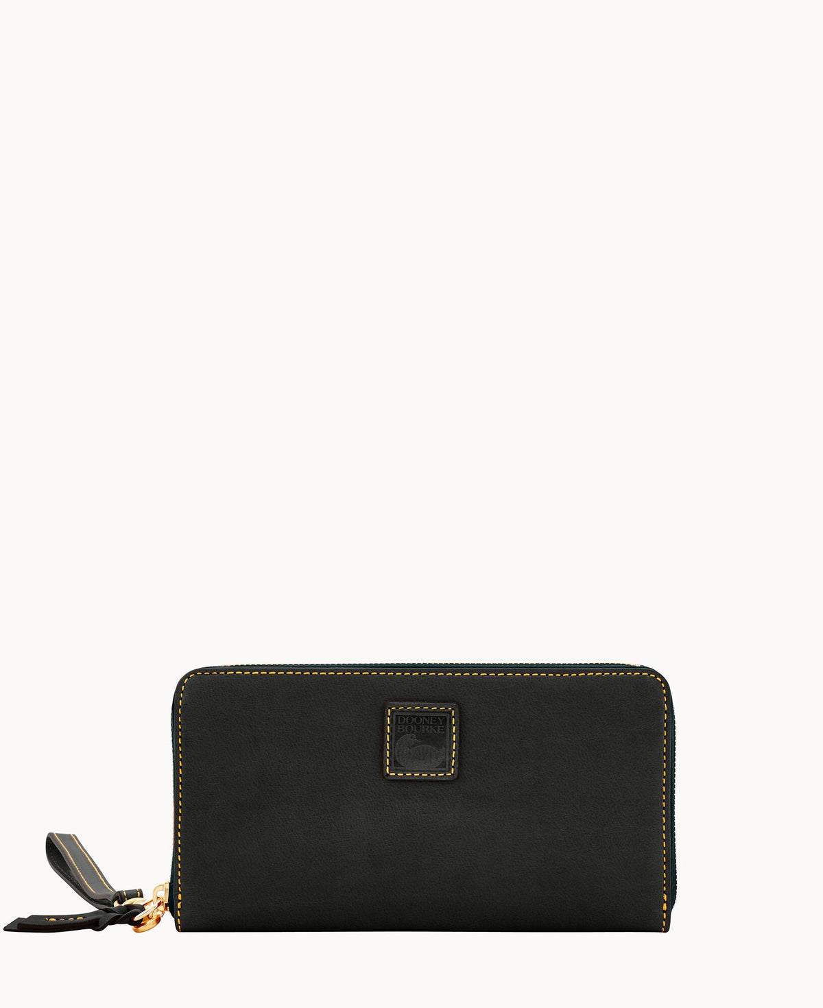 Florentine Large Zip Around Wristlet - Black Black