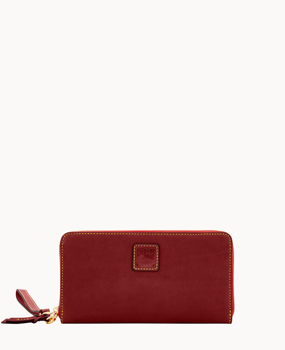 Florentine Large Zip Around Wristlet - Bordeaux