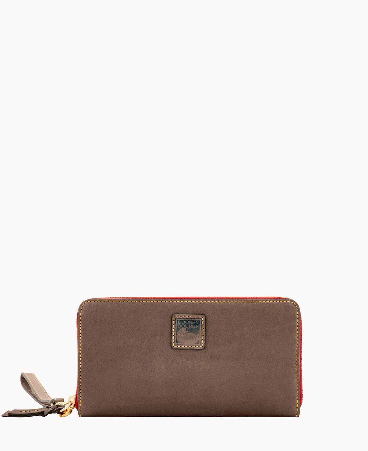 Florentine Large Zip Around Wristlet - Charcoal