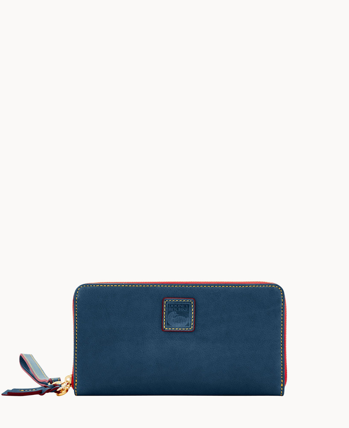 Florentine Large Zip Around Wristlet - Denim