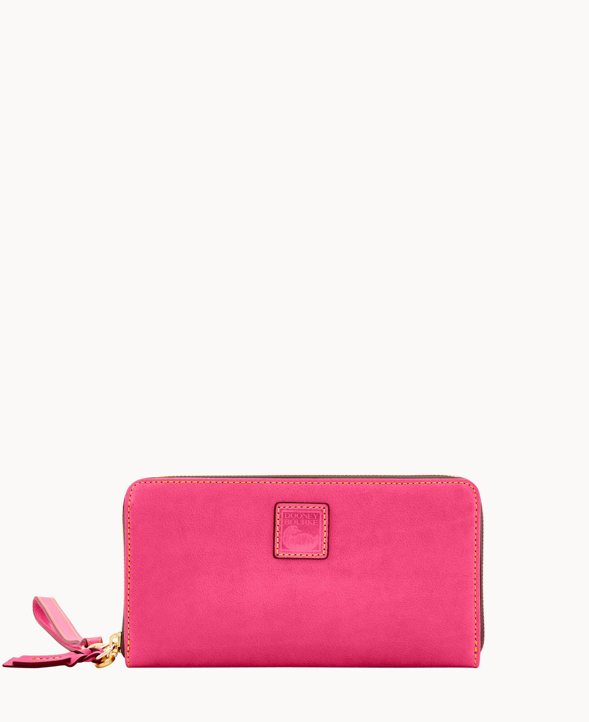 Florentine Large Zip Around Wristlet - Fuchsia