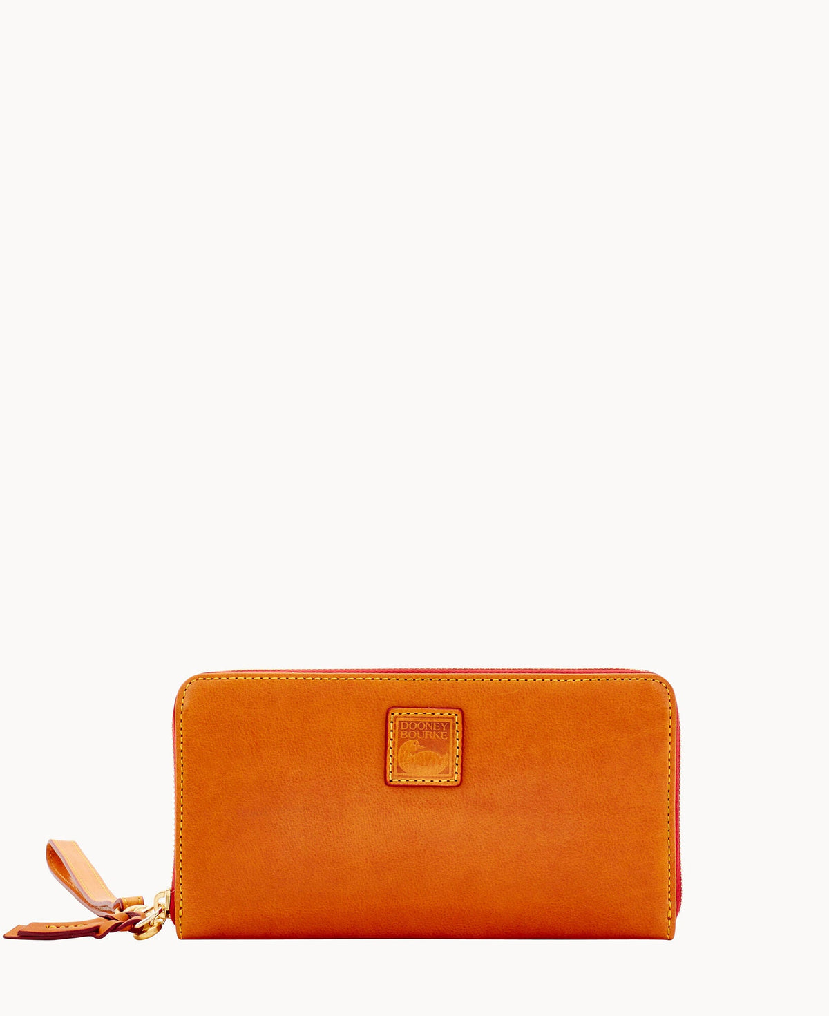 Florentine Large Zip Around Wristlet - Natural