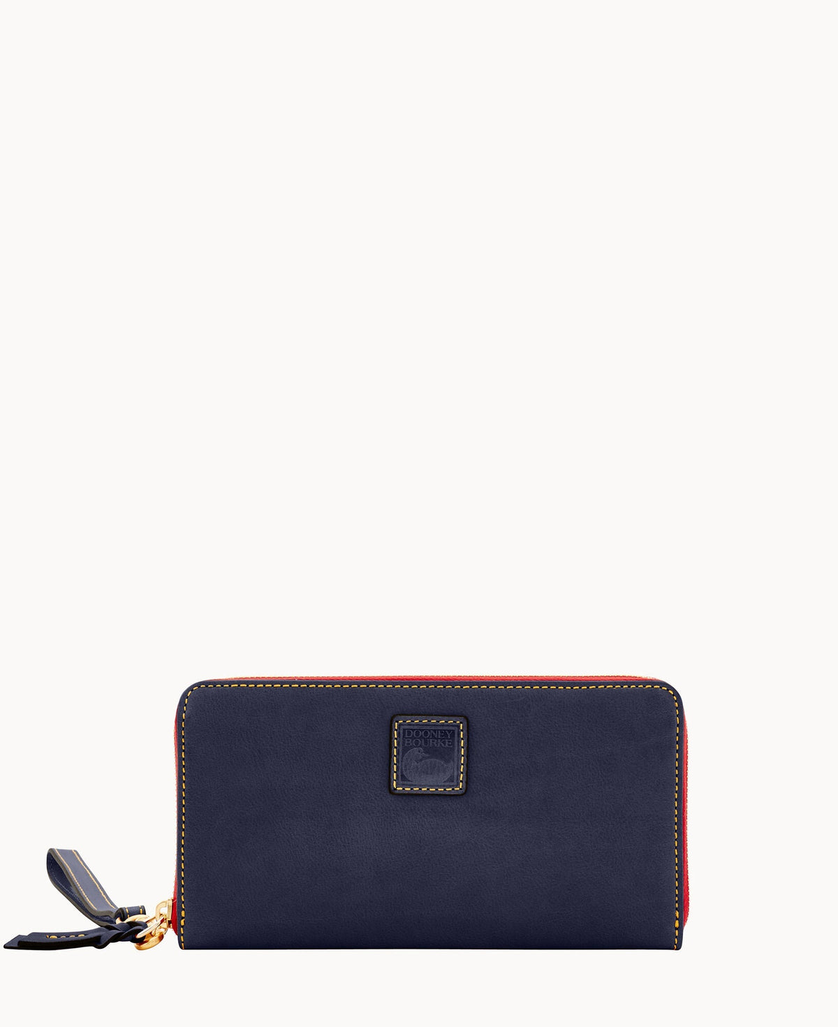 Florentine Large Zip Around Wristlet - Navy