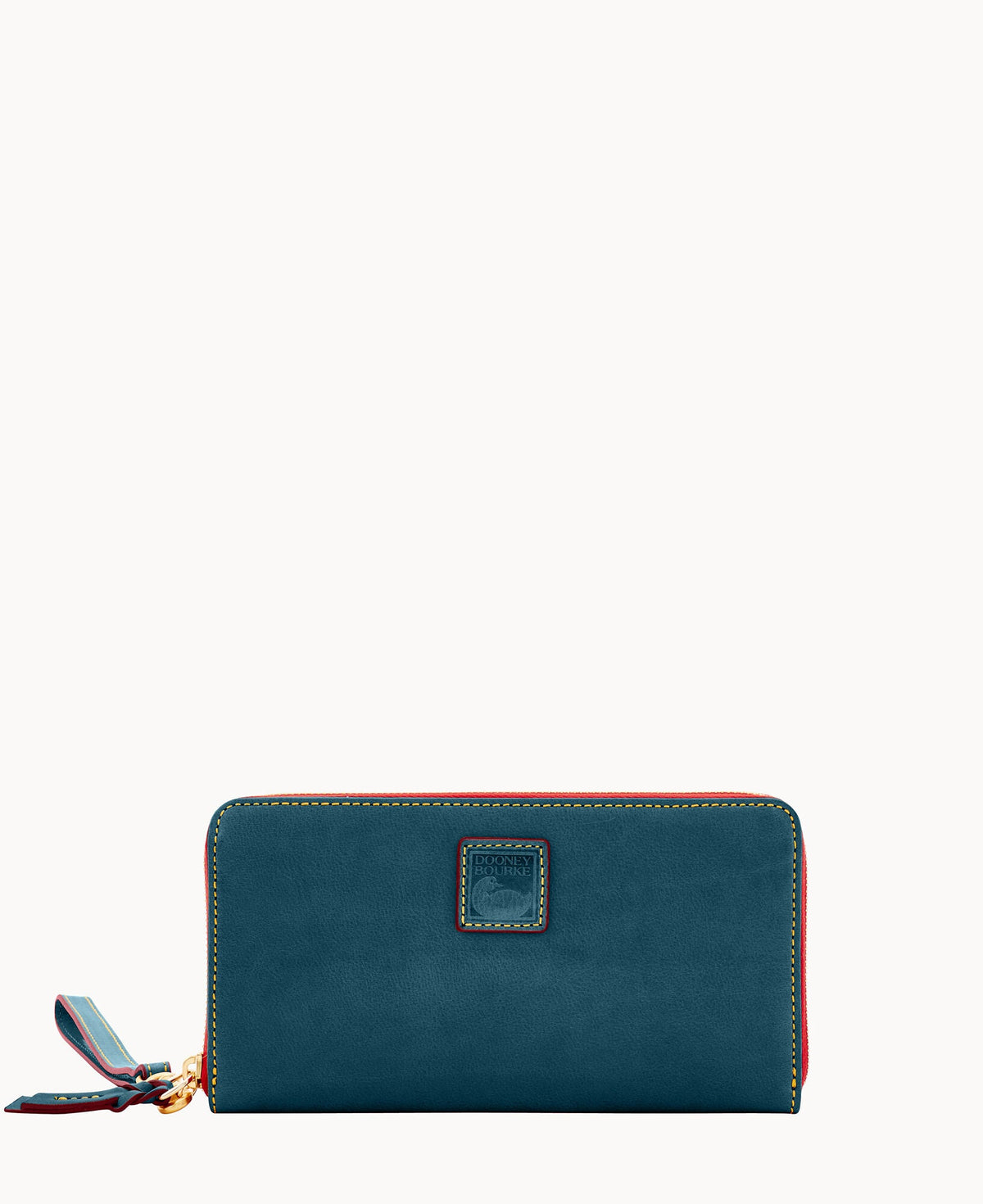 Florentine Large Zip Around Wristlet - Teal