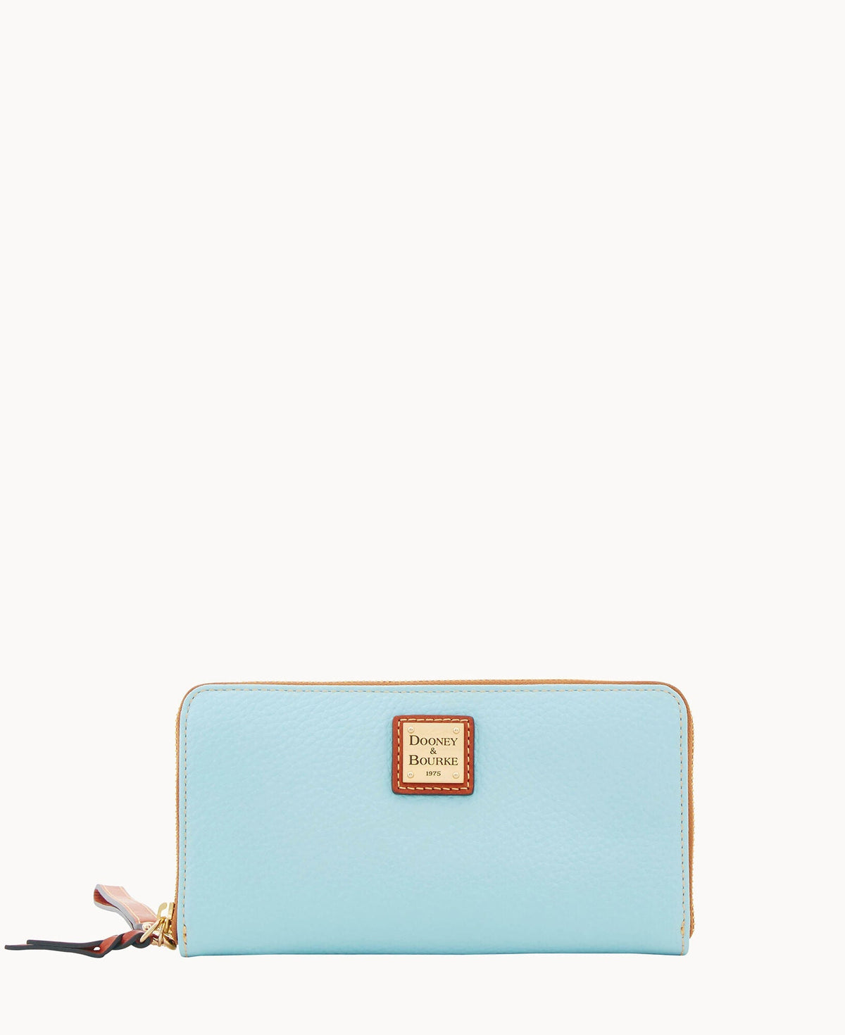 Pebble Grain Large Zip Around Wristlet