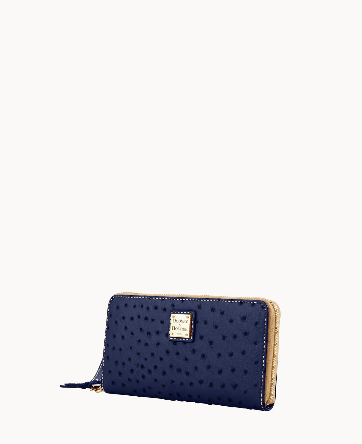 Ostrich Large Zip Around Wristlet - Image 32