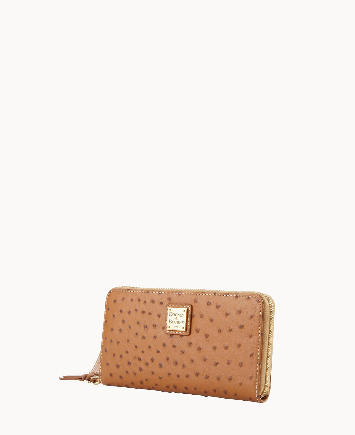 Ostrich Large Zip Around Wristlet - Image 23